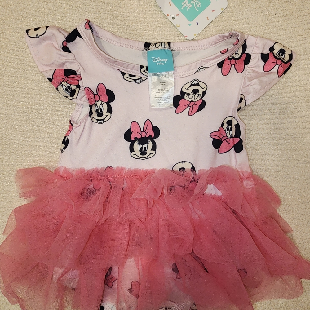 Disney Pink Minnie Mouse Tulle Tutu Dress